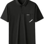 Groot T-shirt met korte mouwen Heren Plus Fat Plus losse casual revers elastische traceless korte mouw