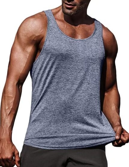 COOFANDY Men's Tank Top Y-Back Summer Gym Fitness Quick-Drying Bodybuilding Underarm Shirt Sleeveless Muscle Shirts Men